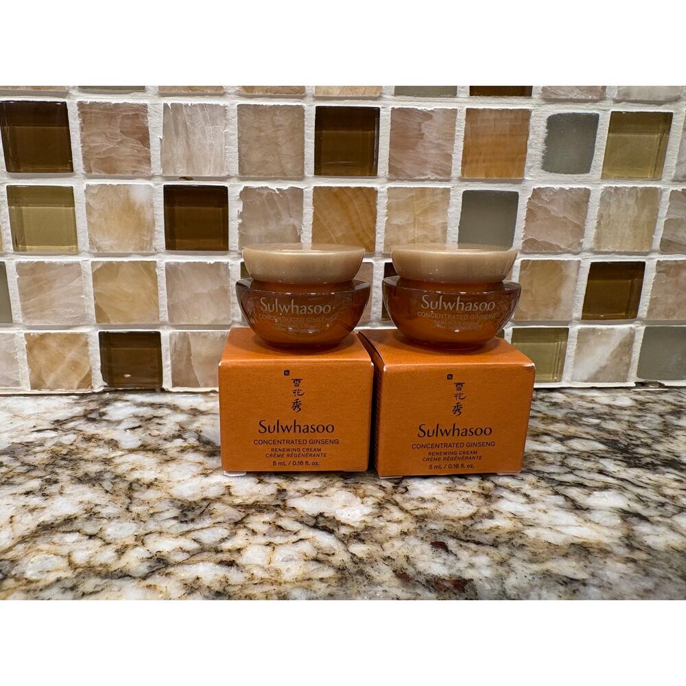 Sulwhasoo Concentrated Ginseng Renewing Cream 5ml Mini Jars (Set of 2)